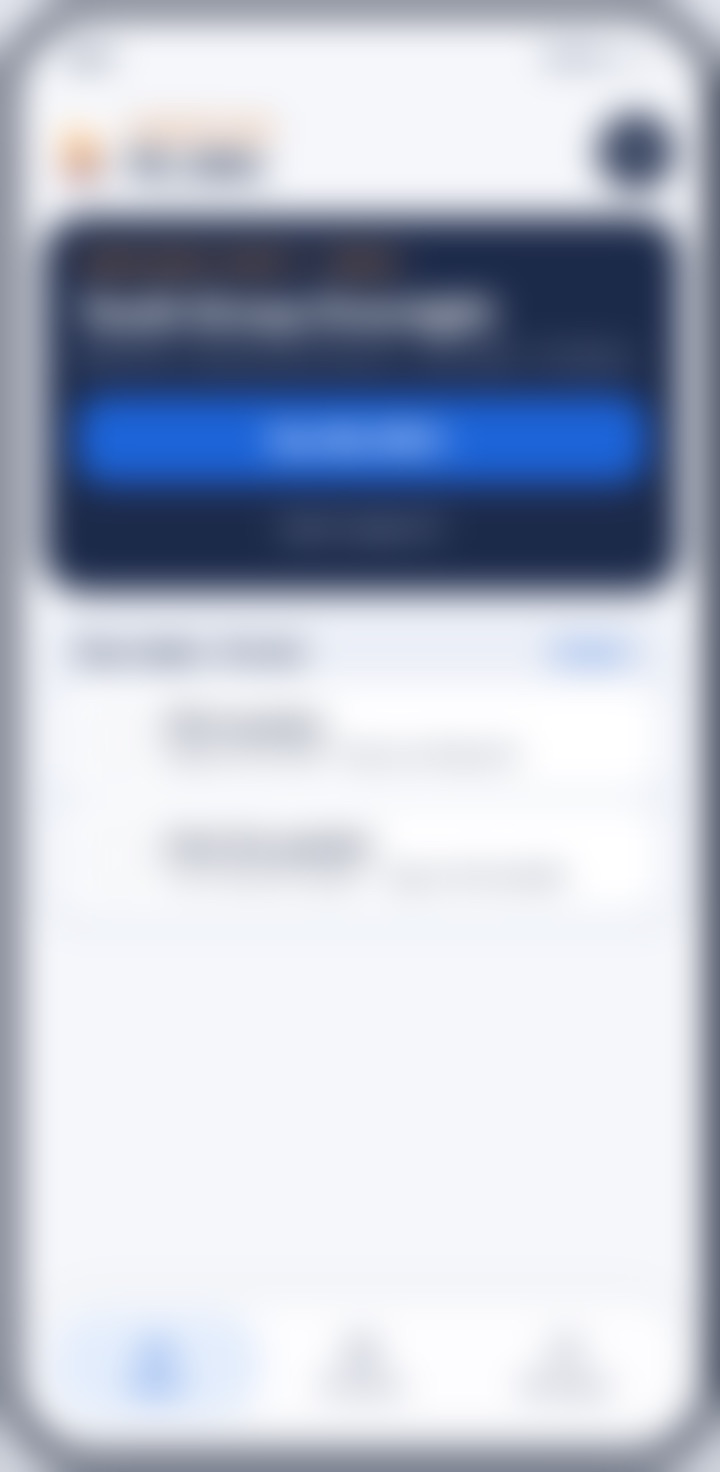 A deliberately blurred preview of the EventFlow app